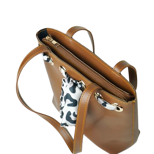 Ardenella Grip Tote Brown Bag